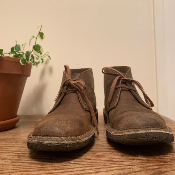 Clarks Desert Boot Distressed Beeswax Leather - Picture 4 of 8